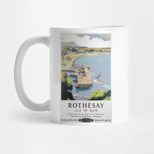 Rothesay, Isle of Bute, Scotland - Vintage Railway Travel Poster - 1948-1960 Mug